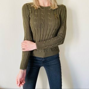 POLO RALPH LAUREN Twist Pima Crew Neck Sweater